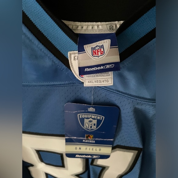 DETROIT LIONS FANS! Detroit Lions Reebok NFL Calvin #81 Pollard Jersey Size 4XL - Picture 3 of 4